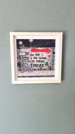 Oasis Graffiti art framed print (Irish connection)