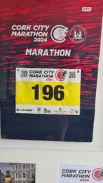 Framed Marathon Jersey with Runners Race Details