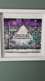 Oasis Graffiti art framed print (Irish connection)
