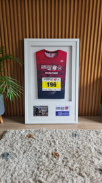 Framed Marathon Jersey with Runners Race Details