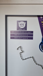 Half Marathon Route with Framed Medal