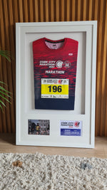 Framed Marathon Jersey with Runners Race Details