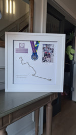 Half Marathon Route with Framed Medal
