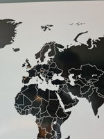 Personalised DIY World Travel Map