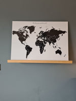 Personalised DIY World Travel Map