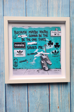 Oasis Graffiti art framed print (Irish connection)