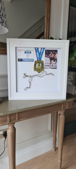 Framed Marathon Medal with String Route