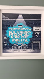 Oasis Graffiti art framed print (Irish connection)