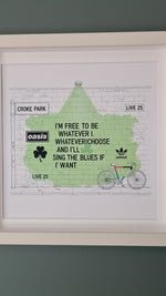 Oasis Graffiti art framed print (Irish connection)