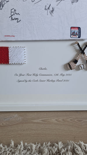 Framed GAA Jersey with Personalised String Art