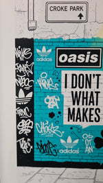 Oasis Graffiti art framed print (Irish connection)