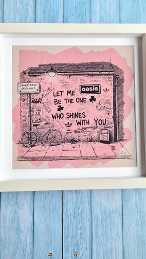 Oasis Graffiti art framed print (Irish connection)