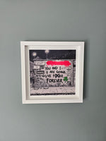 Oasis Graffiti art framed print (Irish connection)
