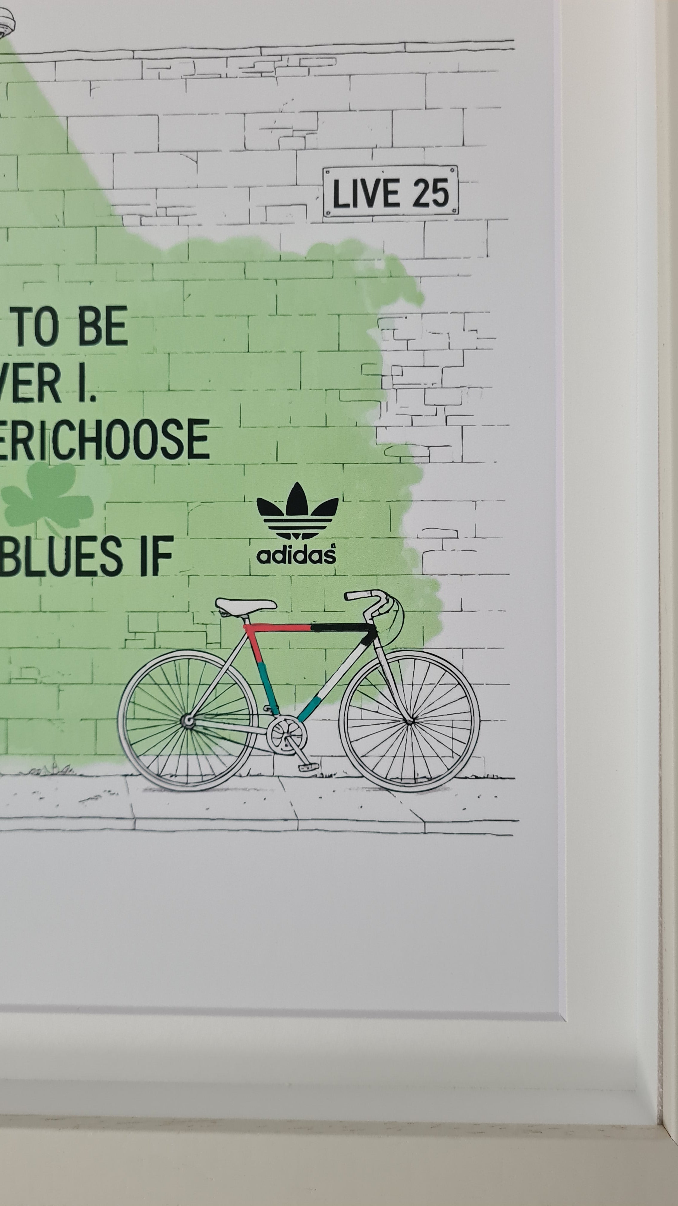 Oasis Graffiti art framed print (Irish connection)