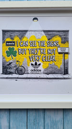 Oasis Graffiti art framed print (Irish connection)