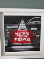 Oasis Graffitti Art Framed (Wembley Gigs)