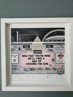 Oasis Graffitti Art Framed (Wembley Gigs)
