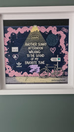 Oasis Graffiti art framed print (Irish connection)
