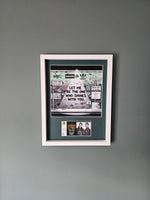 Framed Oasis Ticket and Oasis Graffiti Art print