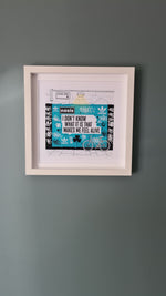 Oasis Graffiti art framed print (Irish connection)