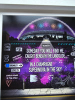 Oasis Graffitti Art Framed (Wembley Gigs)