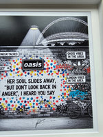 Oasis Graffitti Art Framed (Wembley Gigs)