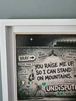 Katie Taylor x Westlife - Croke Park.  Katie's last ever fight. Framed memorbilla.