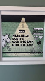Oasis Graffiti art framed print (Irish connection)