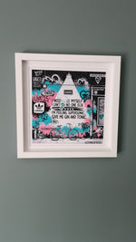 Oasis Graffiti art framed print (Irish connection)