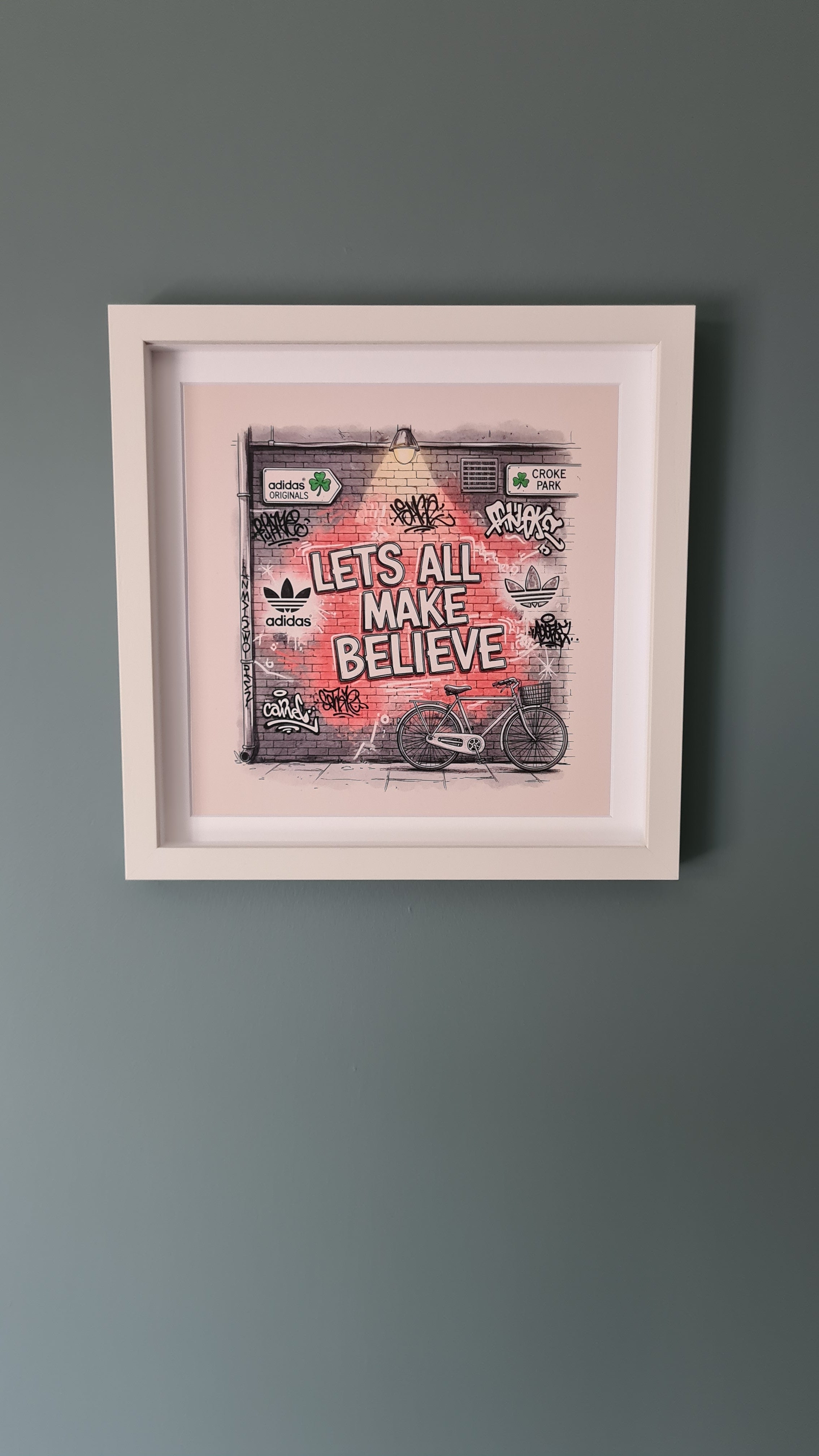 Oasis Graffiti art framed print (Irish connection)
