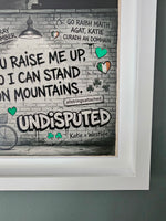 Katie Taylor x Westlife - Croke Park.  Katie's last ever fight. Framed memorbilla.