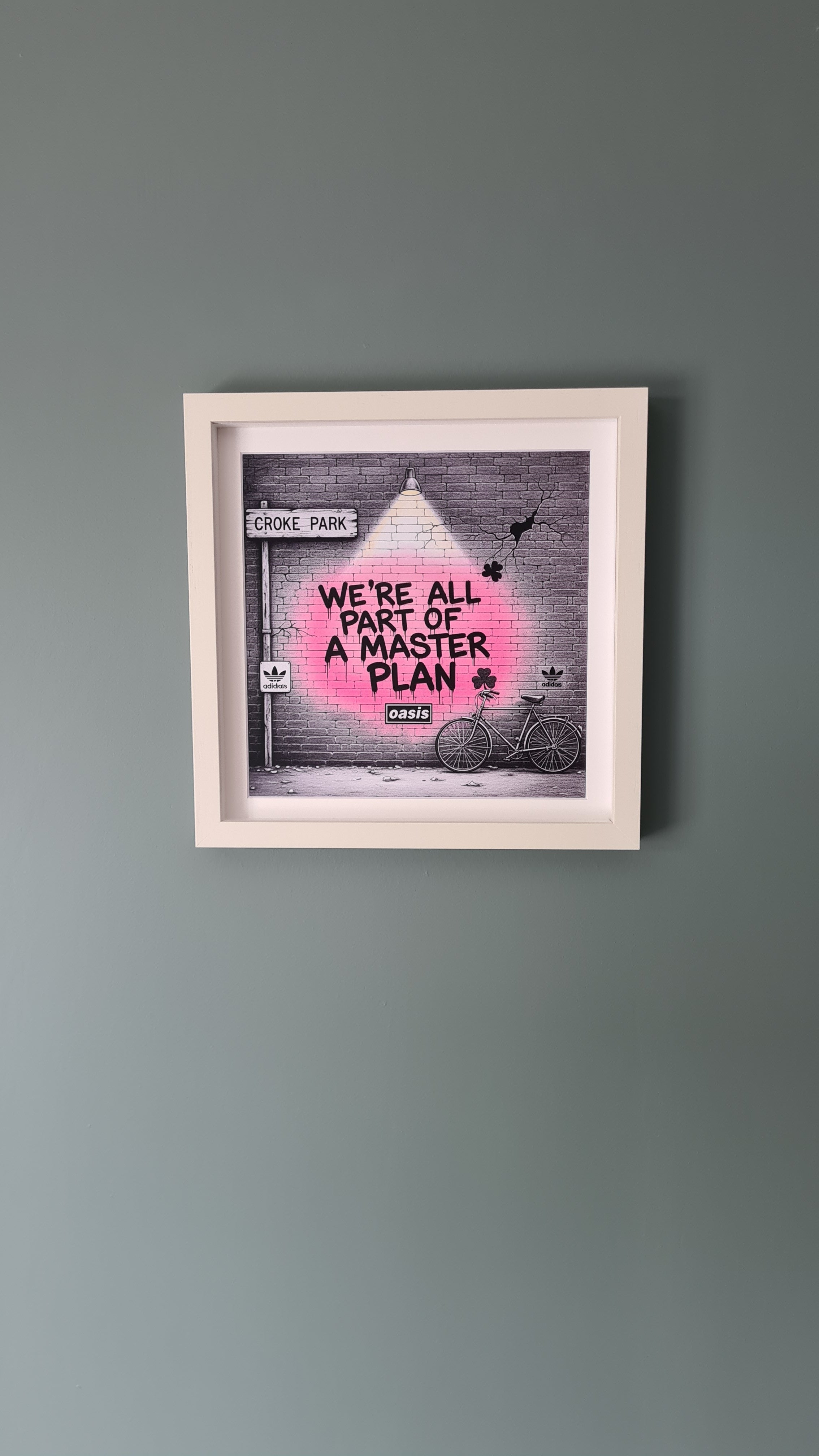Oasis Graffiti art framed print (Irish connection)