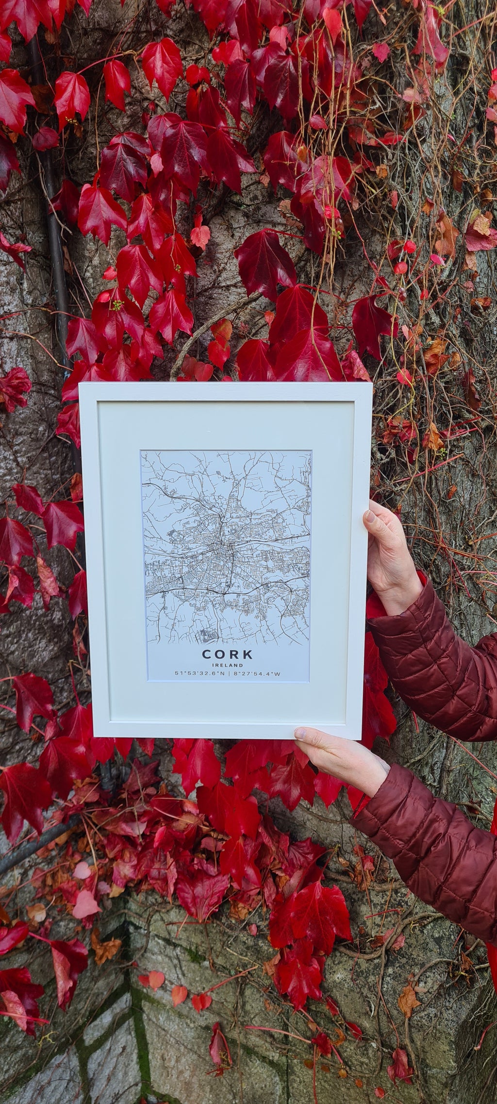 Framed map of Cork City