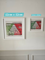 Mayo x Saw Doctors. All-Ireland Champions 2026. (Bigger 52cm x 52cm Frame)