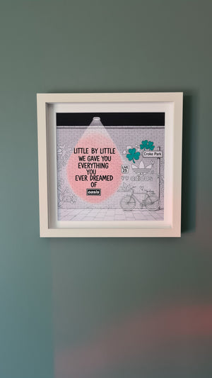 Oasis Graffiti art framed print (Irish connection)