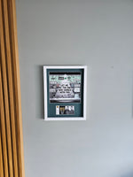 Framed Oasis Ticket and Oasis Graffiti Art print