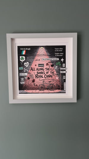 Oasis Graffiti art framed print (Irish connection)