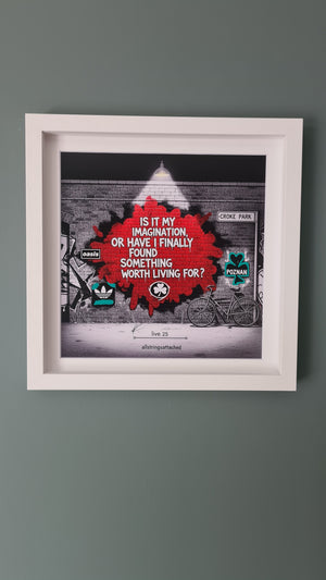 Oasis Graffiti art framed print (Irish connection)