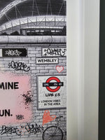 Oasis Graffitti Art Framed (Wembley Gigs)