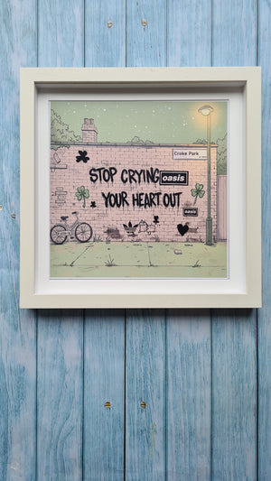 Oasis Graffiti art framed print (Irish connection)