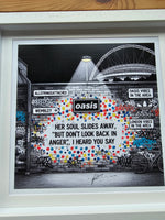 Oasis Graffitti Art Framed (Wembley Gigs)