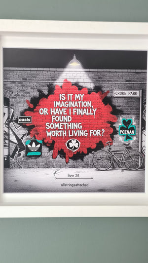 Oasis Graffiti art framed print (Irish connection)