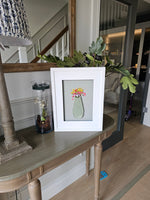Mother's Day String Vase with Real Pressed Flowers