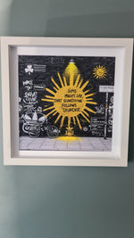 Oasis Graffiti art framed print (Irish connection)