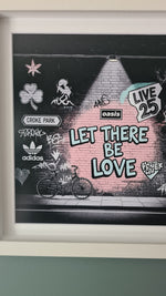 Oasis Graffiti art framed print (Irish connection)