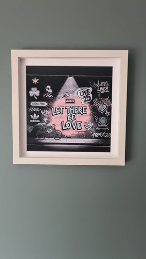 Oasis Graffiti art framed print (Irish connection)