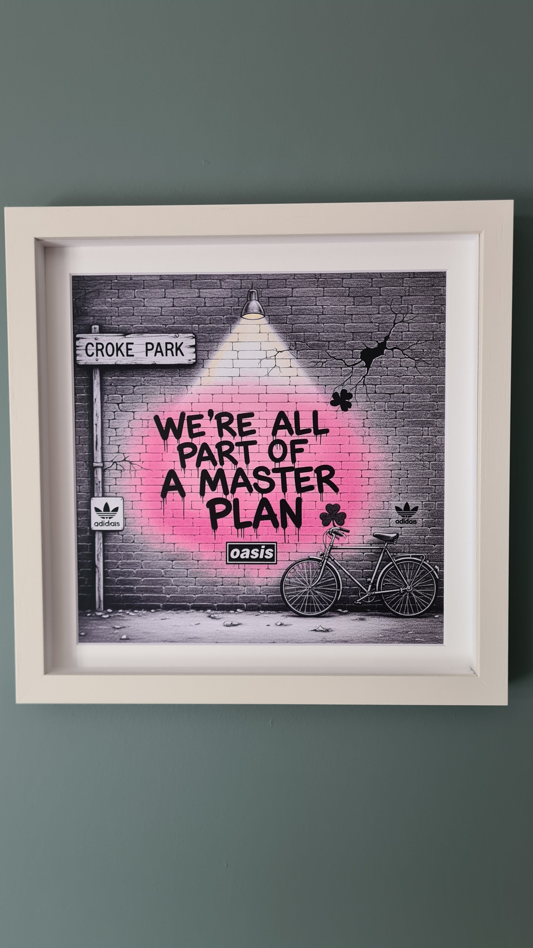 Oasis Graffiti art framed print (Irish connection)