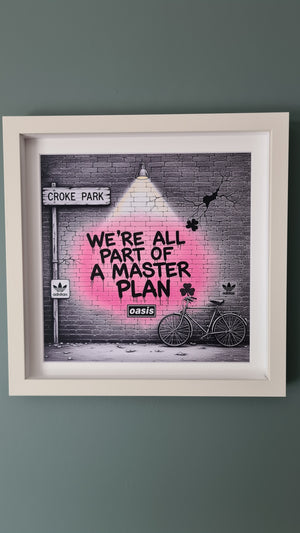 Oasis Graffiti art framed print (Irish connection)