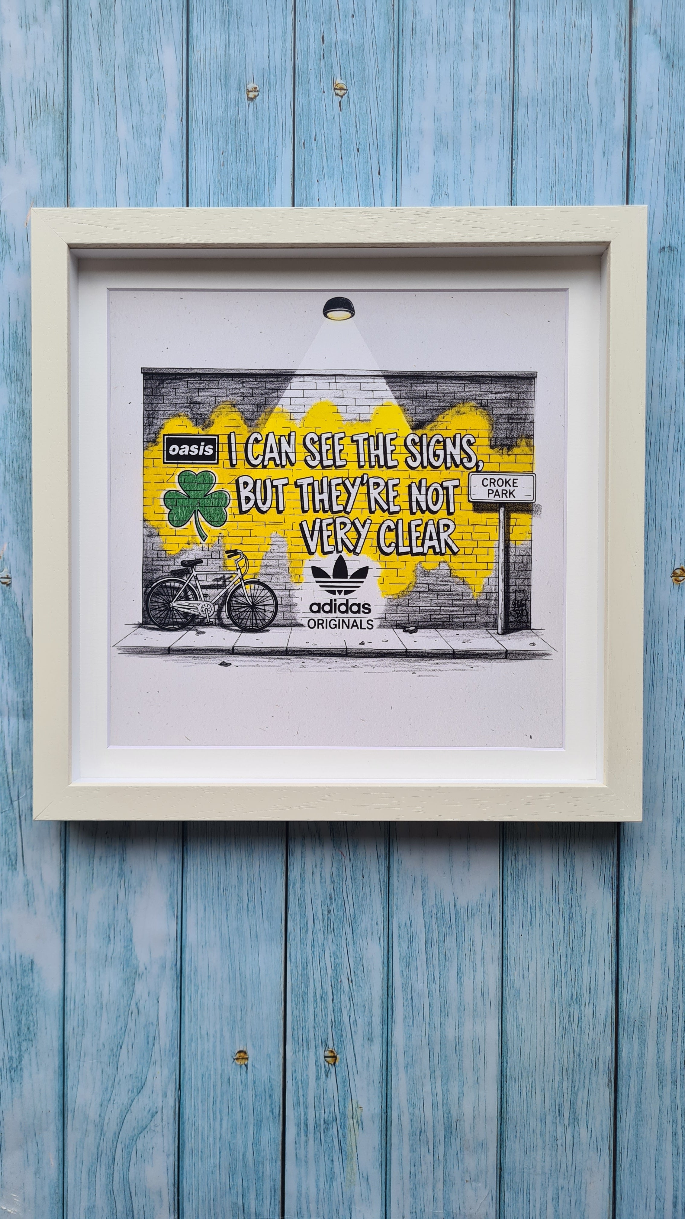 Oasis Graffiti art framed print (Irish connection)