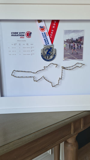 Half Marathon Route with Framed Medal